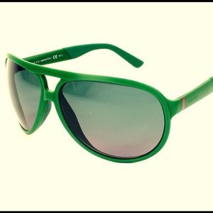 GREEN Gucci Aviators